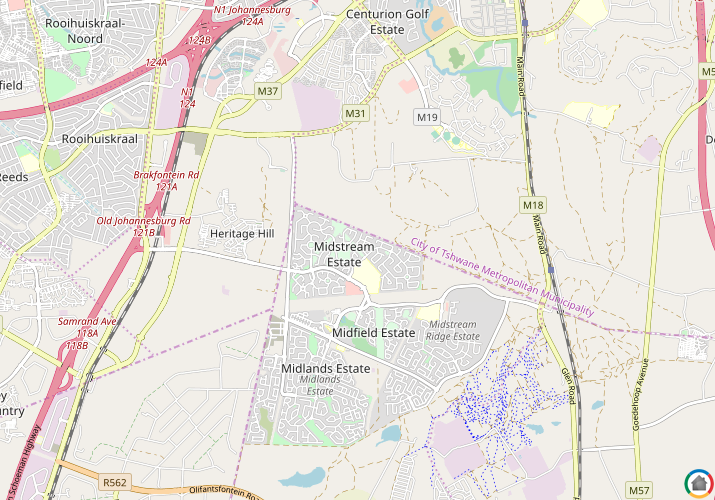Map location of Midstream Estate